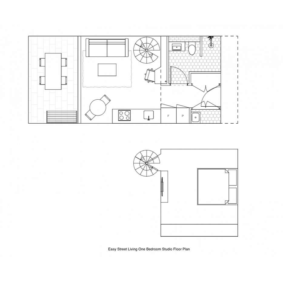 Easy Street Loft Apartment - Floor Plan