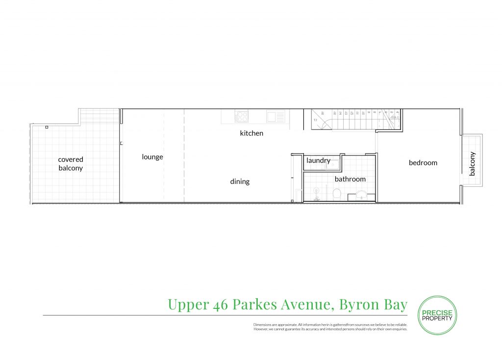 Floor Plan Upper 46 Parkes Ave Byron Bay